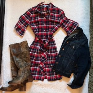 Draper James Plaid Shirtwaist Dress